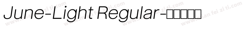 June-Light Regular字体转换